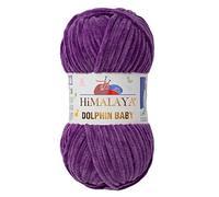 1 unidad/madeja Himalaya Dolphin Baby, cada madeja de 100 gr/3.5 onzas, 120 mt/ 132 yardas, hilo súper voluminoso, hilo de manta, hilo de terciopelo, hilo de tejer, hilo de amigurumi, hilo de bebé