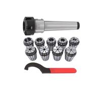 1 unidad MT2 MT3 MT4 ER25 Morse Taper 9 Uds. Pinza de resorte ER25 1 Uds. Llave ER25 for abrazadera de mandril de 1-16MM herramienta de torno de fresado(MTA3-ER25(11PCS))