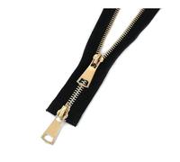 1 unidad, n.° 5, cremallera metálica bidireccional de 60-150 cm, cremallera de repuesto, adecuada para proyectos de costura de chaquetas, abrigos y chaquetas de plumas.,70 cm