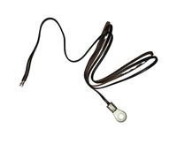 1 unidad NTC 10K. TERMISTOR. Alta sensibilidad 1%. Con terminal de aluminio para atornillar el sensor. Totalmente estanca al agua. Rango de temperatura de -20 a 105 ºC. Longitud del cable de 450 mm