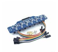 1 unidad PCB 10,8 x 2,9 cm sensor de seguimiento de línea digital de 7 vías módulo de sensor de seguimiento de línea con detección fotoeléctrica