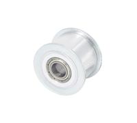 1 unidad Polea tensora lisa HTD3M-40 para correa dentada, ancho de ranura 11mm, diámetro interior 7mm, aleación de aluminio, polea loca lisa para equipos de automatización industrial