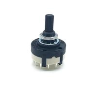 1 unidad RS26 3P4T 3 polos 4 posiciones banda seleccionable interruptor Selector de canal giratorio longitud de la manija 20MM con perilla(Without knob)
