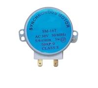 1 unidad SM-16T AC 30V 50/60HZ, compatible con Galanz, motor síncrono de plato giratorio for horno microondas, forma D, 5/6 r/min