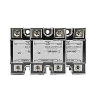1 Unidad SSR-10VD SSR-40VD SSR 25A 80A 100A relé monofásico de Estado sólido módulo regulador de Voltaje Entrada 0-10V Salida 220VAC radiador(10A)