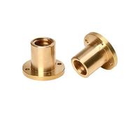 1 unidad T8/T10/T12/T14/T16/T18/T20/T22/T25/T28/T30/T32/T36 tuerca de brida Trapezoidal de cobre para impresora 3D tornillo de plomo, T14-Lead 3mm