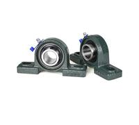 1 unidad UCP201 UCP202 UCP203 UCP204 UCP205 UCP206 UCP207, cojinete de bloque almohada con orificio 12/15/17/20/25/30 mm, perno base sólida for husillo(UCP203)