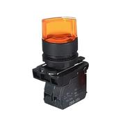 1 unidad XB5-AK1253c XB5-AK1233c XB5AK1333c con interruptor de selección de bloqueo de luz LED, posición de 2 marchas y posición de 3 marchas(3Gear,YELLOW_2NC_220 V)