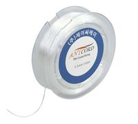 1 unidades, 0,5 mm x 70 m, banda elástica para pulseras, cordón para pulseras, cordón transparente para manualidades, fabricación de joyas