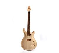1 Unidades Kit de Guitarra Cuello de Guitarra 22fret Madera de Arce Cuerpo de Guitarra de Caoba Palisandro Guitarra Diapasón DIY Guitarra Dot Inlay (62,8 cm)