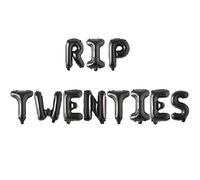 1 Unidades Rip Veinte/treinta/cuarenta Globos de Cumpleaños Globos Banner Muerte A Mi 20s/30s/40s Decoración Del Partido Para La Juventud Hombres Mujeres