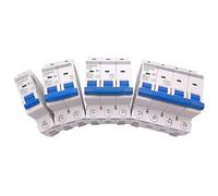 1 Unids 1 2 Polo Din Rail Mini Disyuntor Caja de distribución del Interruptor de Aire del Hogar Equipo mecánico Protección del Motor (Size : 1 Pole, Color : 6A)(50a,1 Pole)