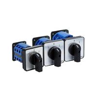 1 unids 20/25/32/63A YMW26 LW26 Interruptor rotativo de leva de conmutación montado en panel inferior con contacto de plata de dos/tres posiciones Control de potencia (32A 1P-102)
