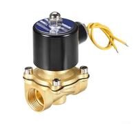 1 unids 34 válvula solenoide de latón para PT AC 110V Diafragma de acción directa para agua, aire, combustibles de gas