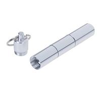 1 Unids 4 capas de Píldoras para Viajes Al Aire Libre Delicada Caja de Medicina Impermeable de Aluminio Cápsula de Drogas Cápsula Píldora Llavero, 1 piezas