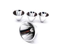 1 unids 40mm 46mm 50mm 60mm aluminio linterna LED reflector condensador taza tapa para 5050 7070 alta potencia led len (60x55mm)