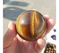 1 unids 40mm Natural Tiger's Eye Cartz Crystal Sphere Ball Ball Stalación Sphere Yellow Gemstone Reiki Regalos Decoración