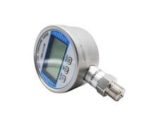 1 unids 5 dígitos 100mm pantalla manómetro digital alta precisión psi bar mpa aceite combustible aire hidráulico medidor de presión (NPT1-4 hilo, 0-2.5Mpa)