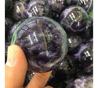 1 unids 50mm Natural Dream Amatista Esfera de cristal Bola ORB Gema Piedra Curación de la bola de cristal