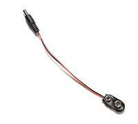 1 unids 9V 19cm I-Type Cable de alimentación de batería DC Plug Clip barril Jack Conector para Arduino