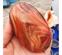 1 unids AAAA Hermoso Cristal Cristal Natural Red Rojo Agate Cristal Pulido Original Piedra Cristal Cristal Moda Joyería Agata-60mm_PC 1