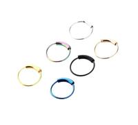 1 unids anillo nariz pinzas 6/8/10 mm tabique aro cartílago Tragus Helix pequeño piercing anillo nariz para las mujeres joyería del cuerpo AccessoriDurability