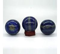 1 unids azul natural zafiro piedra cristal bola curación cristal natural joya mineral pulido cristal pulido para buen goteo-35mm - 40mm_PC 1