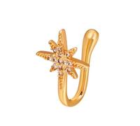 1 unids Crystal Star Moon Heart Falso Piercing Anillo Nariz No Piercing Clip en el Anillo de la Nariz Clip para la Oreja Pulsera Joyería para el Cuerpo para Mujeres Niñas Practical Treatment