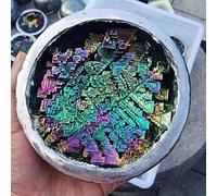 1 unids Hermoso Espécimen Mineral Bismuth Redondo Cristal Arco iris Minal Rock Artículos para el hogar
