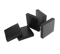 1 Unids Hojas De Goma Negras Ampliación De La Almohadilla De La Junta, 50x50mm 100x100mm 200x200mm Placa Cuadrada De Caucho Absorbente De Choque(100mm x 100mm x 20mm)