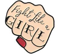 1 unids lindo esmalte broche de dibujos animados feminista diálogo diseño insignia broche para bolsos de Abbig