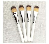 1 unids mango de madera máscara cepillo húmedo Rubor en polvo suelto Pincel para base de maquillaje Mango largo Belleza Maquillaje Herramienta práctica y popular Practical treatment