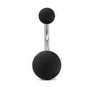 1 unids mate bola piercing vientre colorido anillo ombligo barra de acero inoxidable anillos del botón del vientre de la prisión de las mujeres sexy joyería para el cuerpo y piercing 14G Practical