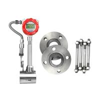 1 unids Medidor de flujo de aire Medidor de flujo de vapor y gas SS304 24V DC 4-20mA(DN32)