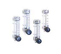 1 unids Medidor de flujo de gas PMMA Medidor de flujo de aire Medidor de flujo de panel cuadrado Rotametro LZT-4T 0.1-1 LPM 0.2-2 LPM 0.25-2.5 LPM 1-12 LPM(1-12 LPM)