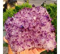 1 unids Natural Madagascar Natural Purple Crystal Flower - Como Crystal Cluster Cartz Crystal Raw Stone Gema-100mm_PC 1
