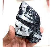 1 unids Natural Negro Turmalina Cristal de piedras preciosas de piedras preciosas Coleccionistas de roca áspera Espécimen de minerales Piedra de curación Decoración del hogar-50-80 g_aprox30-60mm