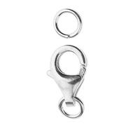 1 unids plata de ley 925 cierre de langosta DIY joyería encontrar conectores 13mm