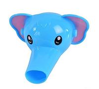 1 unids reutilizable plástico dibujos animados elefante grifo extensión adorable fregadero grifo pulverizador agua grifo extensor para decoración interior azul