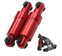 1 unids Scooter Amortiguador, Scooter Eléctrico Amortiguador Hidráulico Ruedas Traseras Para KUGOO M4 Pro 110MM rojo