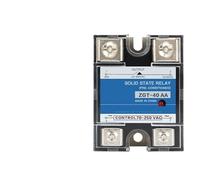 1 unids SSR-10AA 25AA 40AA SSR Monofásico JGX AC Control AC Disipador de calor 70-280 VAC a 24-480 VAC 10 A 25 A 40 A AA relé de estado sólido (10AA)
