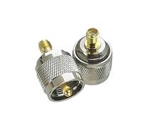 1 unids UHF PL259 PL-259 enchufe macho a SMA recto RF coaxial conector coaxial hembra (Size: 1-10 PCs)