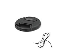 1 unids Universal Center Pinch Snap-on Front Lens Cap 37mm 40.5mm 43mm 46mm 49mm 52mm 58mm 62mm 67mm 72mm 77mm 82mm para Canon Nikon Sony Pentax Olympus Fuji Cámara con cuerda (67mm)