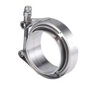 1 unids V banda abrazadera macho hembra silenciador brida 304 Acero inoxidable Turbo silenciador tubería kits liberación coche Accesorios 2 "2.5" 3 "3.5" 4 "pulgadas(76mm 3 pulgadas)