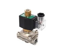 1 unids válvula solenoide de agua de 2 vías NPT AC220V AC120V normalmente abierta 150 grados Celsius (NPT-110 AC)