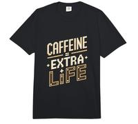 1-Up Coffee Funny Vintage Cafeína Extra Life Gaming Comfort Colors Adult Heavyweight T-Shirt