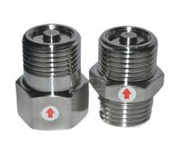 1 válvula antirretorno unidireccional de acero inoxidable 304 de 1/2"(NPT Male to Male)