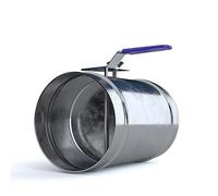 1 Válvula Control Volumen Aire, Válvula Tubo Redondo, Mango Estaño Galvanizado Manual, Válvula Aire, Válvula Compuerta Aire Manual, Interruptor Compuerta Ventilación(100mm)