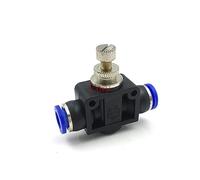 1 válvula de acelerador LSA PA SA 4-12mm Válvula Control velocidad flujo aire Junta enchufe rápido tubería neumática accesorios empuje CZYC(SA-12 OD12MM)