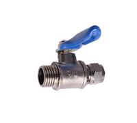 1 Válvula De Bola Cobre 1/4 Y Rosca Macho A Tubo 6/8/10mm Conexión Rápida RO Ósmosis Inversa(8mm)